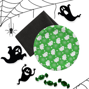 Cute Ghosts   Spiders   Spider Webs Halloween Paper Plate