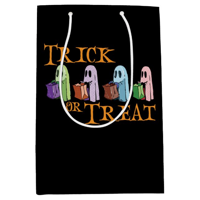 Cute Ghosts Trick or Treat Bag (Front)