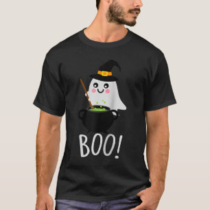 Cute Ghosts with Magic Cauldroon Magic Potion Boo T-Shirt