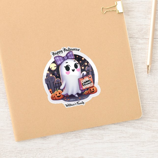 Cute Ghoul friend Approved Halloween (Notebook)