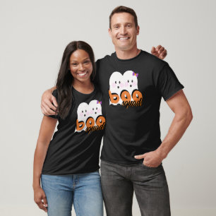Cute Ghoul Ghost Boo Squad Black T-Shirt