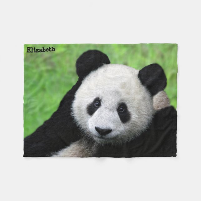 Cute Giant Panda Blanket (Front (Horizontal))