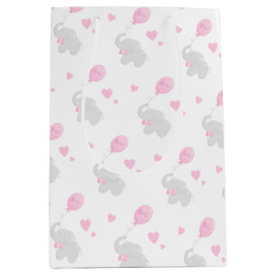 Cute Gift Bag Baby Shower Girl Elephant Balloon