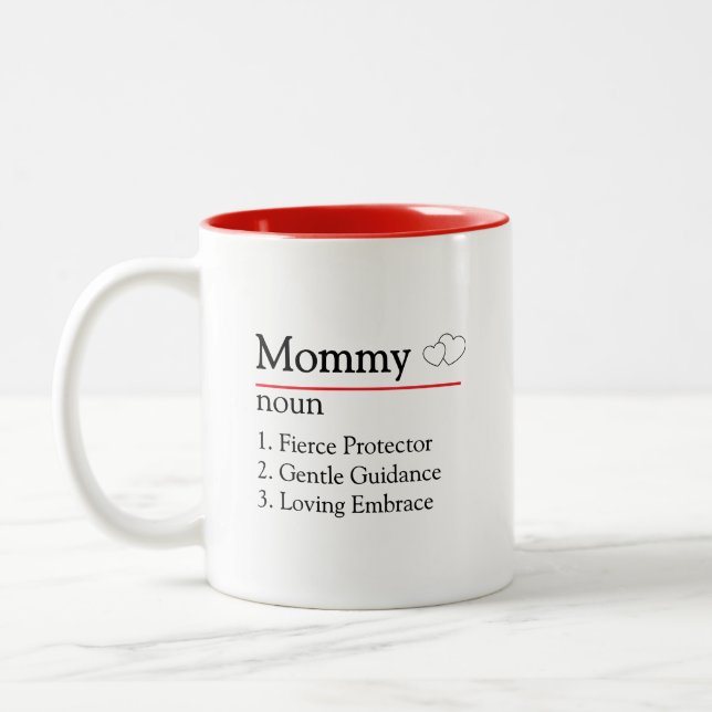 Cute Gift for Mum Two-Tone Coffee Mug (Left)
