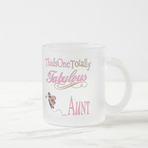 Cute Gifts For Aunts Frosted Glass Coffee Mug