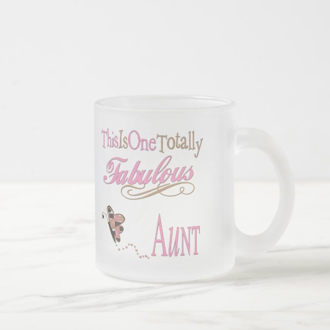 Cute Gifts For Aunts Frosted Glass Coffee Mug (Right)