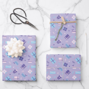 Cute Gifts Pattern Wrapping Paper Sheet