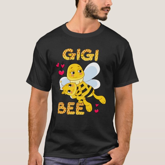 Cute Gigi Bee Mother's Day Beekeeper Matching Fami T-Shirt (Front)
