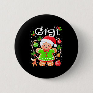 Cute Gigi Gingerbread Family Matching Christmas Co 6 Cm Round Badge