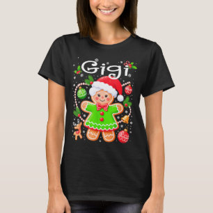 Cute Gigi Gingerbread Family Matching Christmas Co T-Shirt