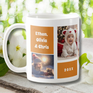 Cute Gigi Mom Grandchildren Photo Collage Coffee Mug