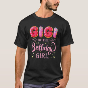 Cute Gigi Of The Birthday Girl Doughnut Doughnut F T-Shirt