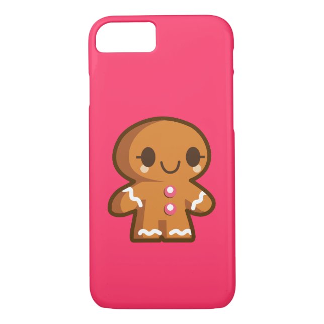 Cute Gingberbread Man Case-Mate iPhone Case (Back)
