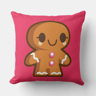 Cute Gingberbread Man Cushion