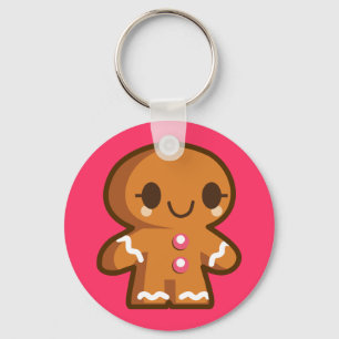 Cute Gingberbread Man Key Ring