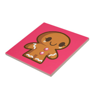 Cute Gingberbread Man Tile