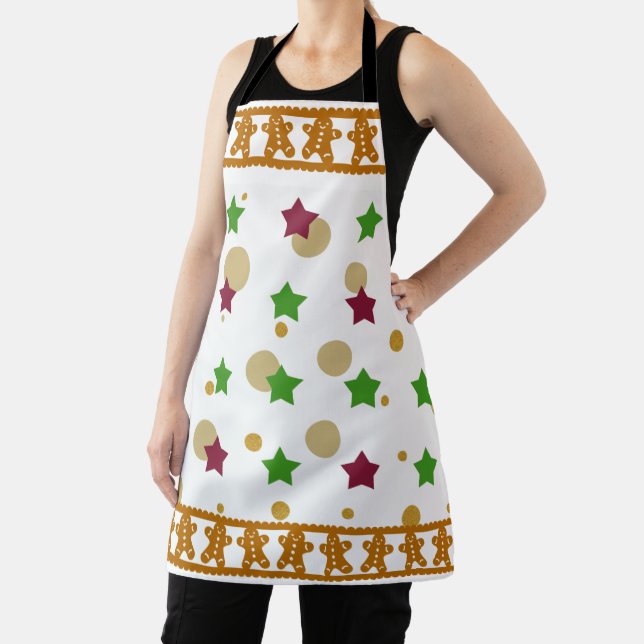 Cute Ginger Bread Cookie Mum Girlfriend Christmas  Apron (Insitu)