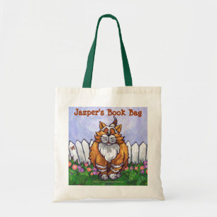 Cute Ginger Cat Book Bag