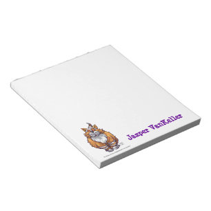 Cute Ginger Cat Personalised Notepad