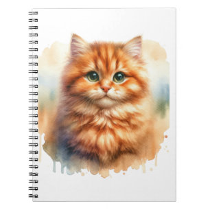 Cute Ginger Tabby Cat Classic T-Shirt Notebook