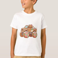 Cute Gingerbread Candy Monster Truck – Festive Hol