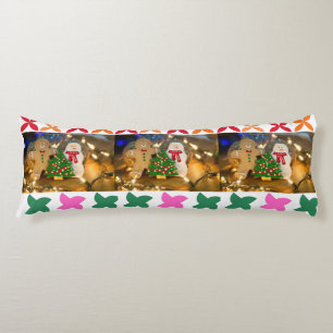Cute Gingerbread Christmas Body Pillow