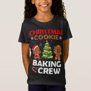 Cute Gingerbread Christmas Cookie Baking Crew T-Shirt