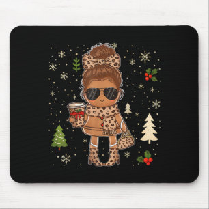 Cute Gingerbread Christmas Snow Xmas For Men Women Mouse Mat