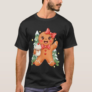 Cute Gingerbread Christmas Snow Xmas For Men Women T-Shirt