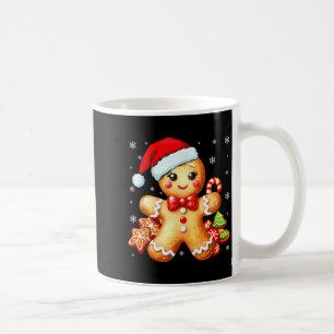 Cute Gingerbread Christmas Snow Xmas For Women Kid Coffee Mug