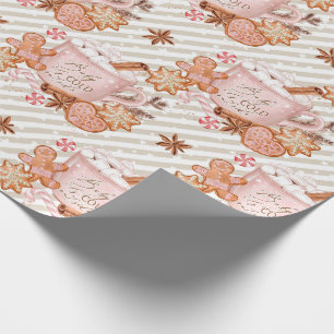 Cute Gingerbread Christmas Wrapping Paper