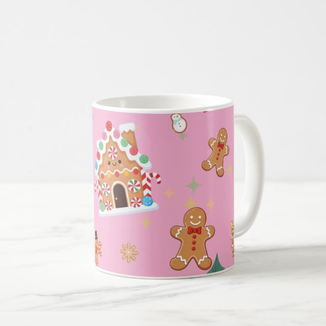 Cute Gingerbread Coffee Mug (Front Right)
