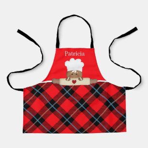 cute gingerbread cookie baking kids Christmas Apron
