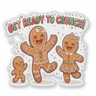 Cute Gingerbread Family Christmas
