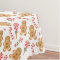 Cute Gingerbread Man Candy Canes Holiday Pattern