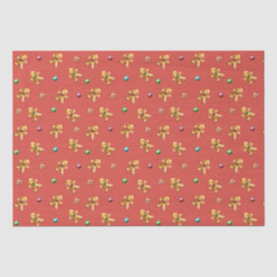 Cute Gingerbread Man Christmas Tissue Paper