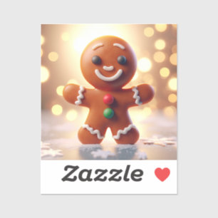 Cute gingerbread man cookie
