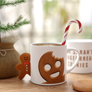 Cute Gingerbread Man Cookie Christmas Holiday Espresso Cup