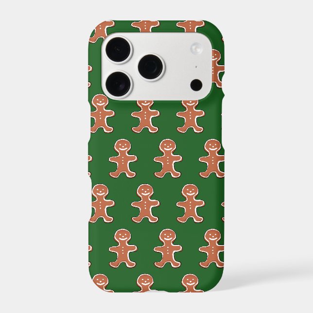 Cute Gingerbread Man Cookie Holiday (Back)