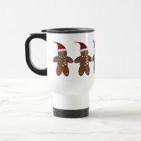 Cute Gingerbread Man Travel Mug