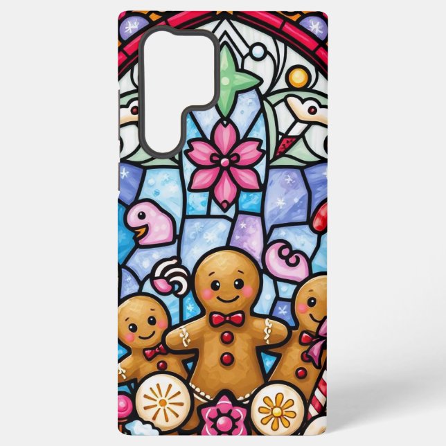 Cute gingerbread men phone cover (Back)