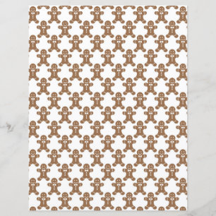 Cute Gingerbread Scrapbook Paper