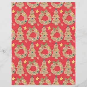 Cute Gingerbread Scrapbook Paper