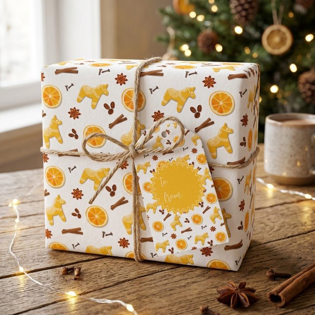 Cute Gingerbread & Spices Christmas Wrapping Paper (Creator Uploaded)