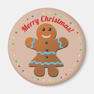 Cute Gingerbread Woman Magnet