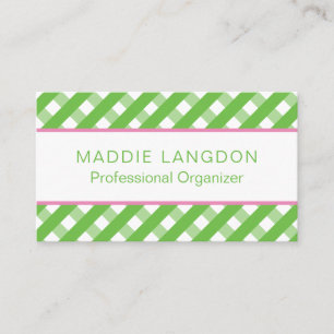 Cute Gingham Business or Contact Cards