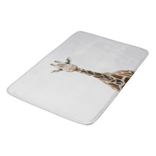 Cute Giraffe 1 #animal#art Bath Mat