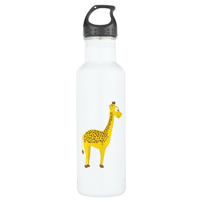 Cute Giraffe 710 Ml Water Bottle (Front)