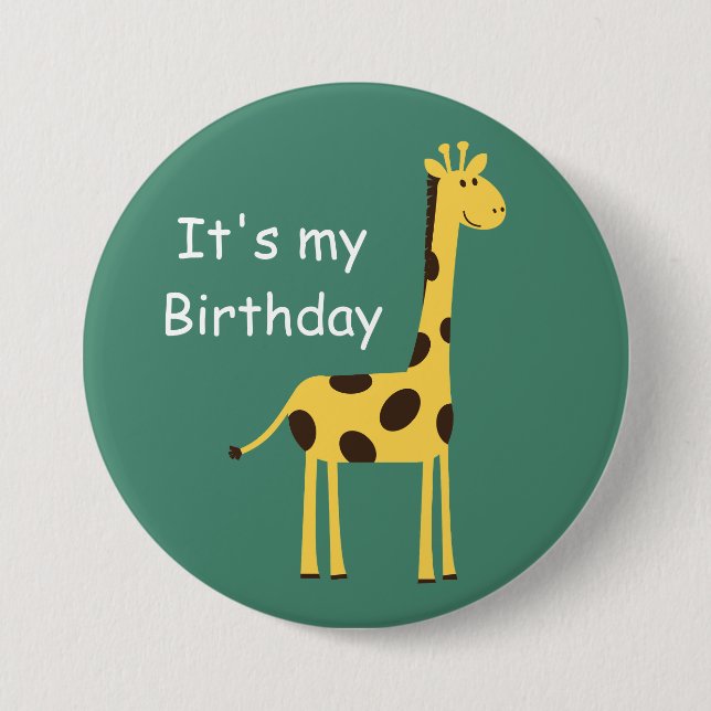 Cute Giraffe 7.5 Cm Round Badge (Front)
