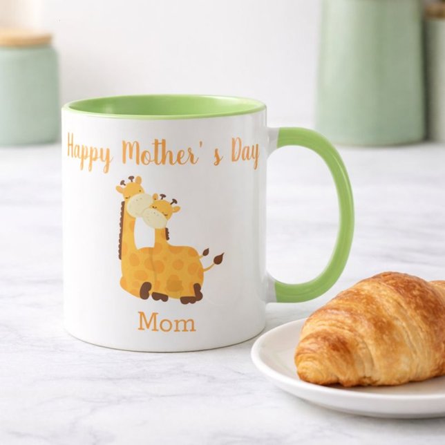 Cute Giraffe and Calf Mother's Day Mug (Creator Uploaded)